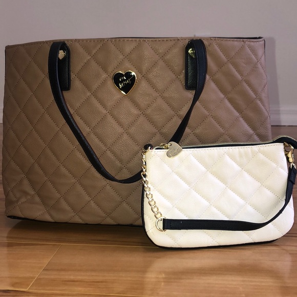 Betsey Johnson Handbags - Betsey Johnson Tote and Clutch